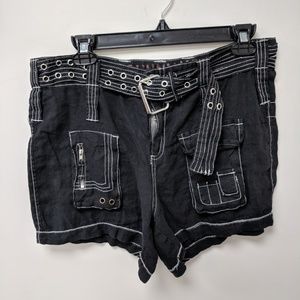 Johnny Was Ray Black Women's Cargo Shorts